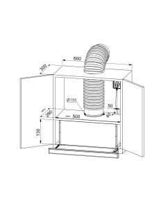 Купить Вытяжка встраиваемая ZUGEL ZHT651GW белый  в E-mobi