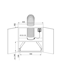 Купить Вытяжка встраиваемая ZUGEL ZHI524GW белый  в E-mobi