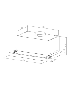 Купить Вытяжка встраиваемая ZUGEL ZHT652GW белый  в E-mobi