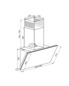 Купить Вытяжка настенная Kaiser AT 6430 F Eco черный  в E-mobi