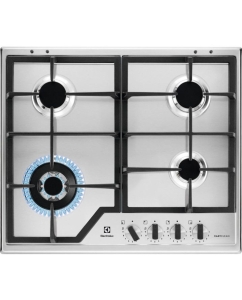 Купить Встраиваемая варочная панель газовая Electrolux KGS64362XX серебристый в E-mobi