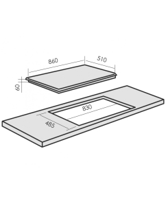 Купить Встраиваемая варочная панель газовая MBS PG-901 серебристый  в E-mobi