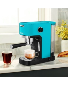 Купить Рожковая кофемашина Kitfort КТ-7461 голубой  в E-mobi