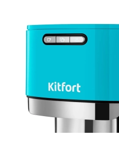 Купить Рожковая кофемашина Kitfort КТ-7461 голубой  в E-mobi