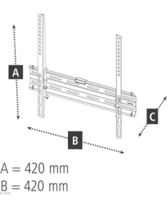 Купить Фиксированный кронштейн для телевизора HAMA 00220809 32-65 Black  в E-mobi