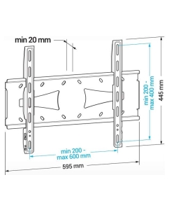 Купить Кронштейн для телевизора Holder PFS-4017 Black  в E-mobi