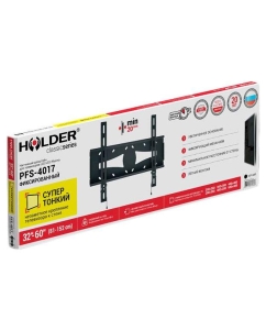 Купить Кронштейн для телевизора Holder PFS-4017 Black  в E-mobi