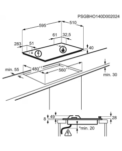 Купить Встраиваемая варочная панель газовая Electrolux EGH6343ROR черный  в E-mobi
