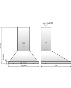 Купить Вытяжка настенная ОПТИМА Оптима 60П-400-К3Л коричневый  в E-mobi