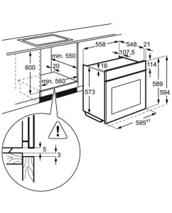 Купить Встраиваемый электрический духовой шкаф Electrolux EOE8P39WX серебристый  в E-mobi