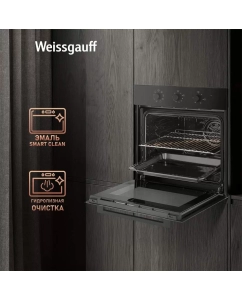 Купить Встраиваемый электрический духовой шкаф Weissgauff EOM 208 PDB Steam Clean черный  в E-mobi