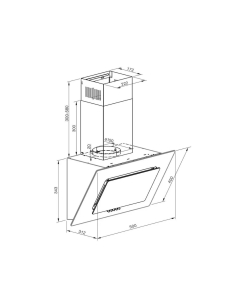 Купить Вытяжка настенная Graude DHE 50.1 S черный  в E-mobi