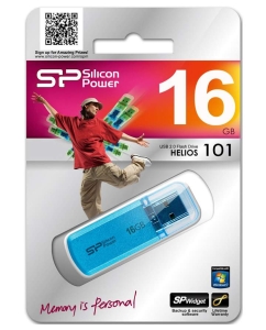 Купить Флешка Silicon Power Helios 101 16ГБ Blue (SP016GBUF2101V1B)  в E-mobi