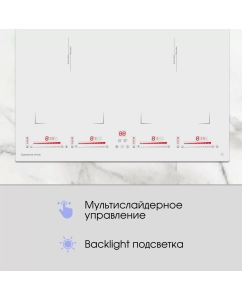 Купить Встраиваемая варочная панель индукционная Zigmund &amp; Shtain CI 29.6 W белый  в E-mobi