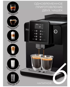 Купить Кофемашина автоматическая Rondell RDE-1107 черная  в E-mobi