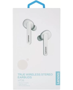 Купить Беспроводные наушники Lenovo HT28 White  в E-mobi