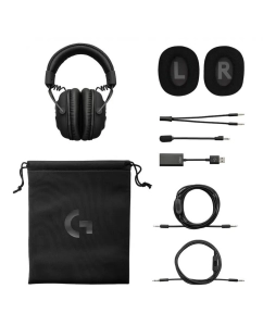 Купить Наушники с микрофоном Logitech G Pro X черный 2м  в E-mobi
