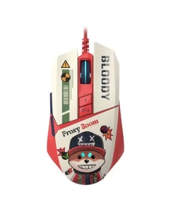 Купить Проводная мышь A4Tech W63 Max Proxy Boom белый, красный в E-mobi