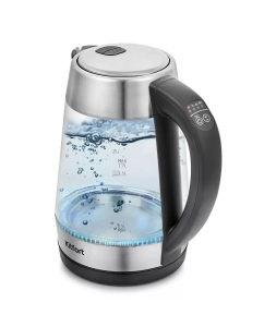 Купить Чайник электрический Kitfort KT-6107 1.7 л серебристый, прозрачный  в E-mobi