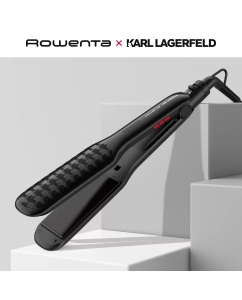 Купить Выпрямитель волос Rowenta x Karl Lagerfeld Extra Liss SF411LF0, черный в E-mobi