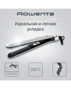 Купить Выпрямитель волос Rowenta Easyliss Pure Collection SF1628F0, белый/черный в E-mobi