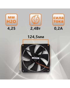 Купить Корпусной вентилятор Gembird D14025HM-3  в E-mobi