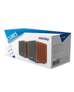 Купить Колонки компьютерные SmartBuy Cubes SBA-4700 коричневый  в E-mobi