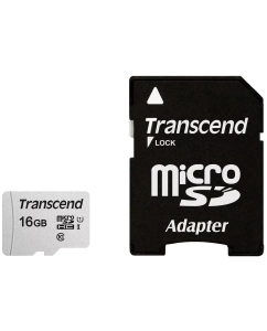 Купить Карта памяти Transcend Micro SDHC 16Гб (TS16GUSD300S-A)  в E-mobi