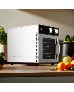 Купить Сушилка для овощей и фруктов Kitfort КТ-1986 серебристый; черный  в E-mobi