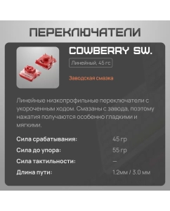 Купить Беспроводная клавиатура Nuphy AIR75v2 Basalt Black Cowberry  в E-mobi
