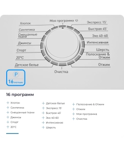 Купить Стиральная машина ZUGEL ZWT612 белый  в E-mobi