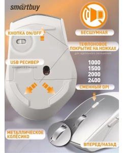 Купить Комплект клавиатура и мышь Smartbuy SBC-233616AG-SW  в E-mobi