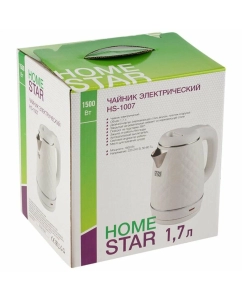 Купить Чайник электрический HomeStar HS-1007 1.7 л белый  в E-mobi