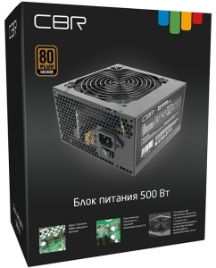 Купить Блок питания CBR 500W (PSU-ATX500-12GM)  в E-mobi