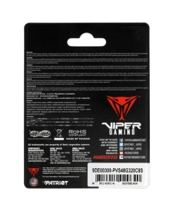 Купить Оперативная память Patriot Memory (PVS48G320C8S), DDR4 1x8Gb, 3200MHz  в E-mobi