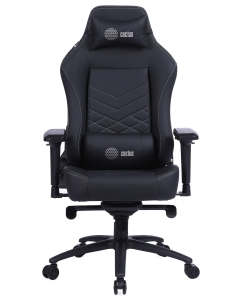 Купить Кресло игровое Cactus CS-CHR-0112BL черный c подголовником. Крестовина металл/пластик  в E-mobi