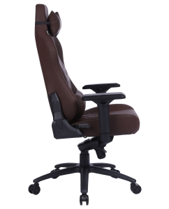 Купить Кресло игровое Cactus CS-CHR-0112BR коричневый с подголовником. крестовина металл/пластик  в E-mobi