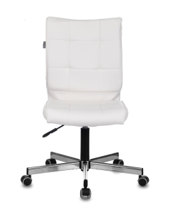 Купить Кресло БЮРОКРАТ CH-330M, на колесиках, искусственная кожа, белый [ch-330m/white]  в E-mobi