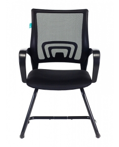 Купить Кресло БЮРОКРАТ CH-695N-AV, на полозьях, ткань, черный [ch-695n-av/b/tw-11]  в E-mobi