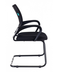 Купить Кресло БЮРОКРАТ CH-695N-AV, на полозьях, ткань, черный [ch-695n-av/b/tw-11]  в E-mobi