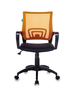 Купить Компьютерное кресло Бюрократ CH-695N/OR/TW-11, черный/оранжевый  в E-mobi