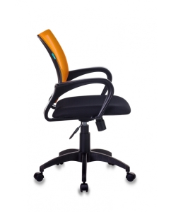 Купить Компьютерное кресло Бюрократ CH-695N/OR/TW-11, черный/оранжевый  в E-mobi