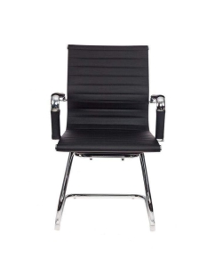 Купить Кресло офисное Бюрократ CH-883-LOW-V черное, искусственная кожа, низкая спинка  в E-mobi