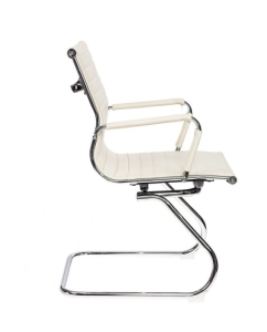 Купить Кресло компьютерное Бюрократ CH-883-LOW-V/IVORY низкая спинка слоновая кость  в E-mobi