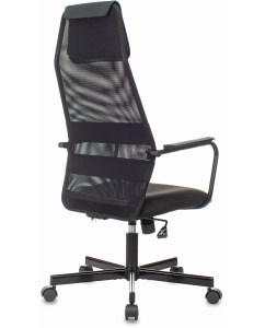 Купить Кресло Бюрократ KB-5M черный TW-01 3C11 сетка/ткань с подголов. крестовина металл черный  в E-mobi