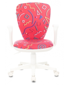 Купить Кресло детское Бюрократ KD-W10AXSN, обивка: ткань, цвет: малиновый  в E-mobi