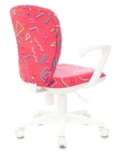 Купить Кресло детское Бюрократ KD-W10AXSN, обивка: ткань, цвет: малиновый  в E-mobi