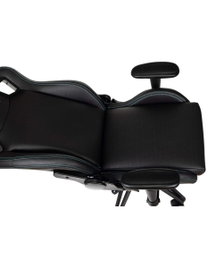 Купить Кресло игровое KNIGHT OUTRID SMILE черный, экокожа, с подголовником, крестовина пластик  в E-mobi