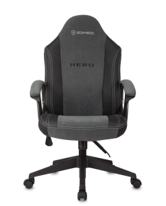 Купить Кресло игровое ZOMBIE HERO черный/серое, ткань/экокожа, крестовина пластик  в E-mobi