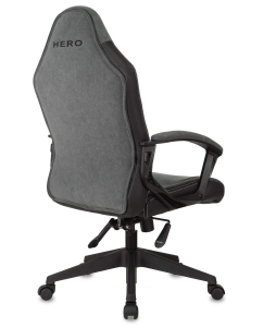 Купить Кресло игровое ZOMBIE HERO черный/серое, ткань/экокожа, крестовина пластик  в E-mobi